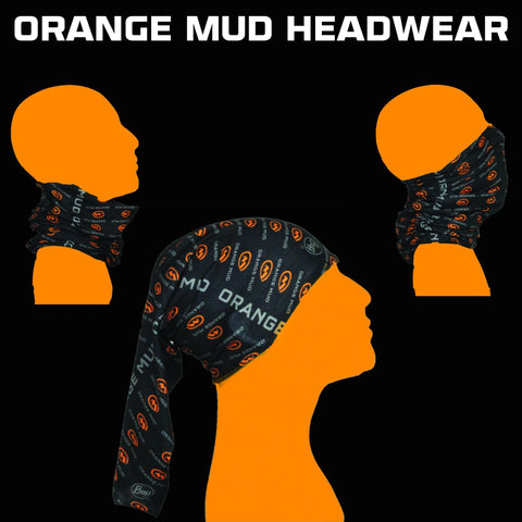 Orange Mud Headwear Headband Buff Tubie